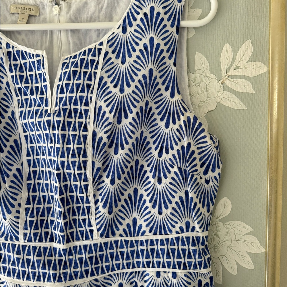 Talbots Block Print Sundress - Picture 2 of 2